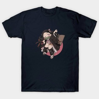 Kimetsu no Yaiba Demon Slayer เสื้อยืดเสื้อผ้าแขนสั้นผ้าฝ้ายคุณภาพสูงเครื่องแต่งกาย Unisex yN]