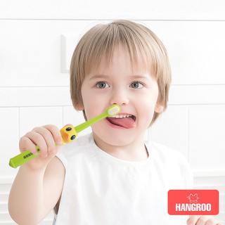Hangroo แปรงสีฟันเด็กน่ารัก 2-10ขวบ แปรงสีฟันขนนุ่ม 10,000เส้นใย