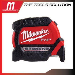 Milwaukee New ตลับเมตร รุ่น COMPACT MAGNETIC 5 เมตร/16 ฟุต 48-22-0616