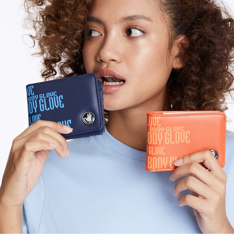 Unisex Accessories Wallet กระเป๋าสตางค์ สีกรมท่าและสีส้ม a0808861387