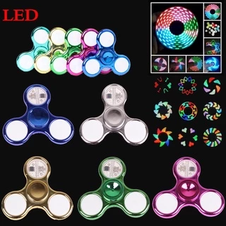 ✨พร้อมส่ง✨แฮนด์สปินเนอร์ ไจโร ของเล่น LED Fidget Spinner Mechanical Gyro สีสันสดใส ของเล่นเด็กผู้ใหญ่ เรืองแสง