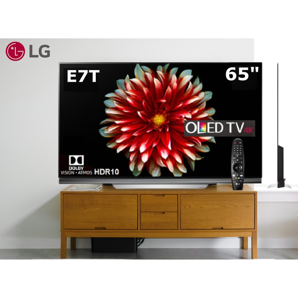 TV LG 65 นิ้ว 65E7T ตัว TOP OLED 4K SMART TV ลําโพง soundbar ตำหนิน้อย-สภาพสวย