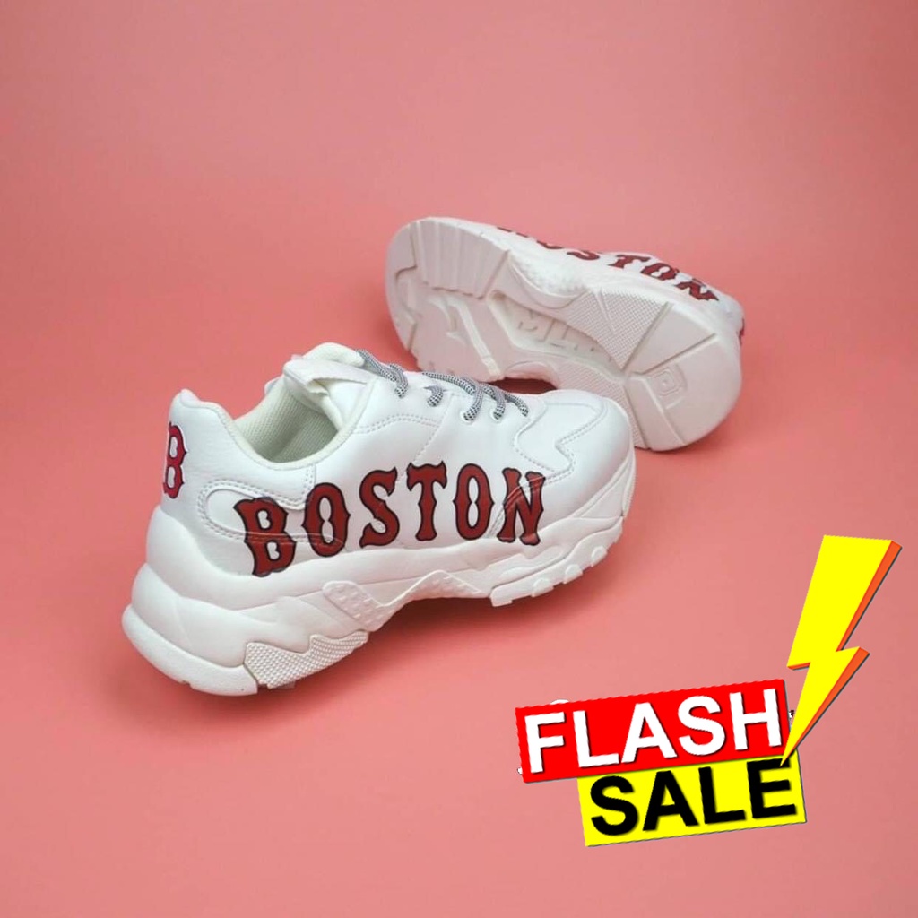 🔥พร้อมส่ง🔥รองเท้าMLB  BOSTON รองเท้าลลองหญิง ถ่ายจากสินค้าจริง100%