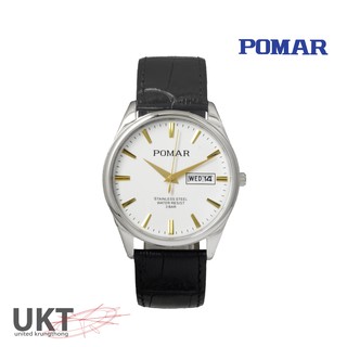 นาฬิกา POMAR รุ่น PM73512SS020120 หน้าขาวเข็มทอง สำหรับผู้ชาย