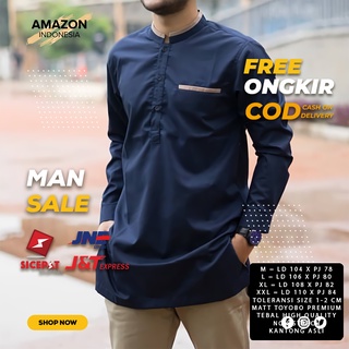 Koko เสื้อเชิ้ตแขนยาว เนื้อผ้าฝ้าย พรีเมี่ยม ลาย TOYOBO สีกรมท่า สําหรับผู้ชาย