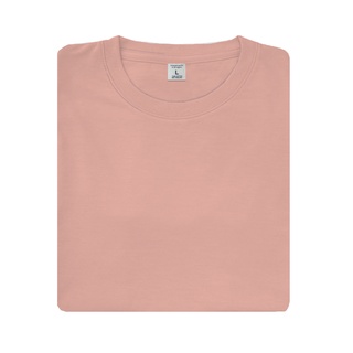 nibbana เสื้อยืดคอกลมผ้า cotton 100% สีนกฟลามิงโก้