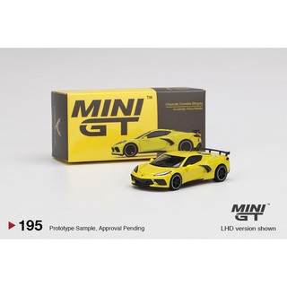 Chevrolet Corvette Stingray 2020 Accelerate Yellow RHD 1:64 (MINIGT)