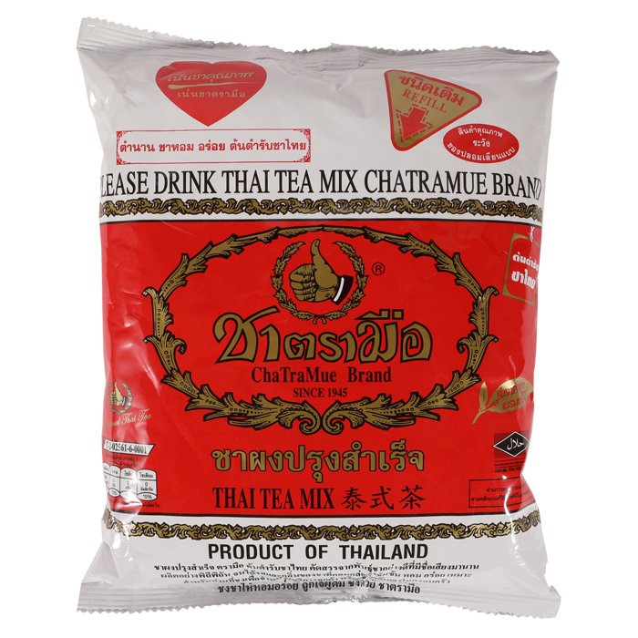ตรามือ ชาผงปรุงสำเร็จ ฉลากแดง ชนิดถุง ขนาด 400 กรัม