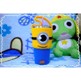 พร้อมส่ง! ถุงหิ้วแก้ว / ปลอกสวมแก้วเยติ ขนาด 30oz. ลายMinion