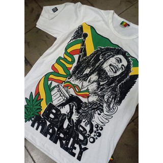 เสื้อยืด ลาย bob marley jamaica rasta reggae