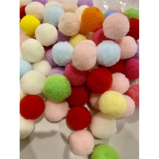 พร้อมส่ง 🔥 ปอมปอม ปอมบอล ปอม DIY Crafts Colourful Mini Fluffy Pom poms Ball Felt