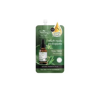 (1ซอง/03238) Plantnery Tea Tree Probiotic Intense Serum 7ml เซรั่มทีทรี โปรไบโอติก ลดสิว คุมมัน บอกลาปัญหาสิว