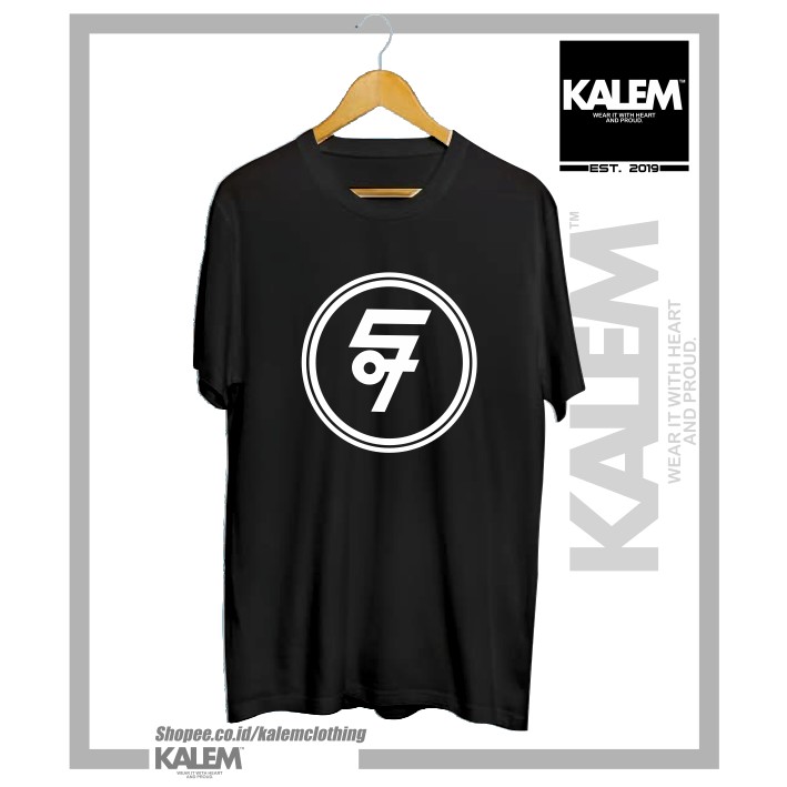 SHEILA บน 7 โลโก้ CIRCLE เสื้อยืด MUSIC DISTRO T-SHIRT - KALEMCLOTHING