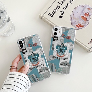 Ravenclaw illustration เคสไอโฟน X Xr Xs Max cover Harry Potter 7 8 Plus Se 2020 8พลัส เคส iPhone 14 13 12 11 promax case