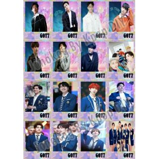 เซตโพลาลอยต์ GOT7 ขอบสีม่วง 16 รูป 2*3 นิ้ว