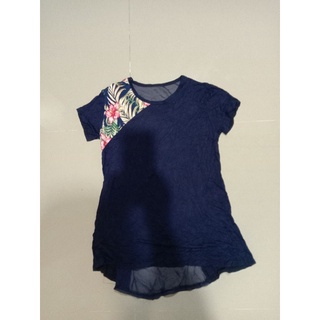 เสื้อเรย่อนผ้าสวยเด้งแต่งลายดอกไม้ด้านหลังซีทรู sml xl ใส่ได้อกยืดได้เยอะ แค่ลอง สวยมากผ้าดี