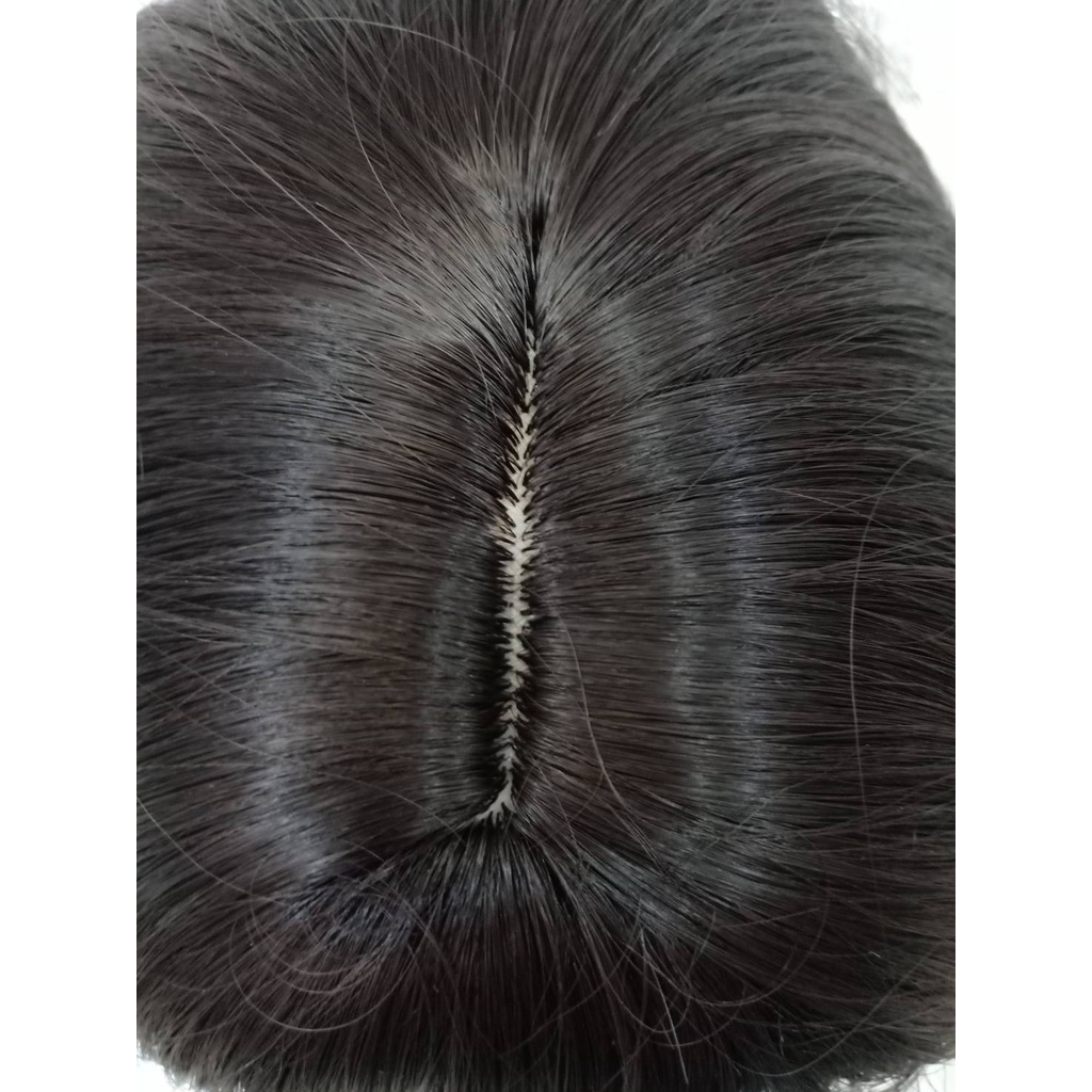 วิกผมงานดี  วิกผมผู้หญิง ฟรีตาข่ายคลุมผม Wig วิกผมแบบสวมครอบ ผมยาวมีหน้าม้า แฮร์พีช วิกผมยาวผู้หญิง001