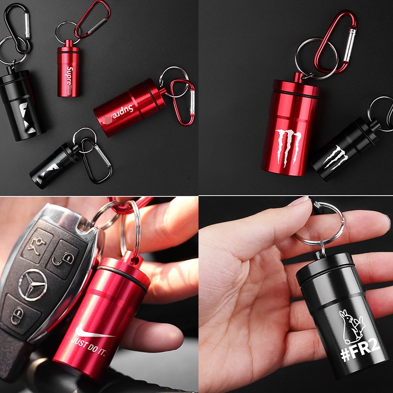 พวงกุญแจ ที่เขี่ยบุหรี่ ยา โลหะ อลูมิเนียม ขนาดเล็ก แบบพกพา สําหรับรถยนต์ - รูปที่ 2