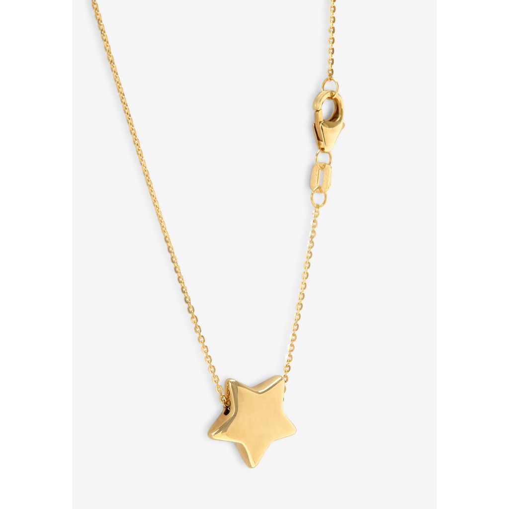 Nathalias NY สร้อยคอพร้อมจี้ดาวมินิมอล แบบเคลื่อนไหวได้ ทองคำแท้ 14K ขนาด 18นิ้ว | ไม่ชุบ ไม่ลอก ทอง