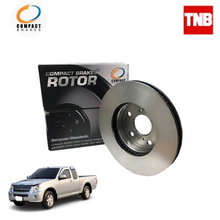 Compact Brakes จานเบรค จานดิสเบรคหน้า สำหรับ ISUZU D-MAX DMAX 4x2 อิซูซุ ดีแม็ก ตัวเตี้ย ปี 2002-2011