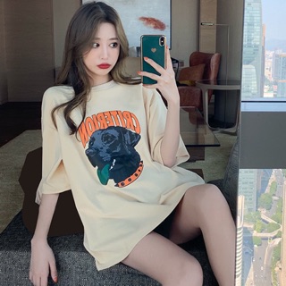 🔥🔥(พร้อมส่ง‼️)🔥🔥เสื้อยืดOversize รูปหมา No.134