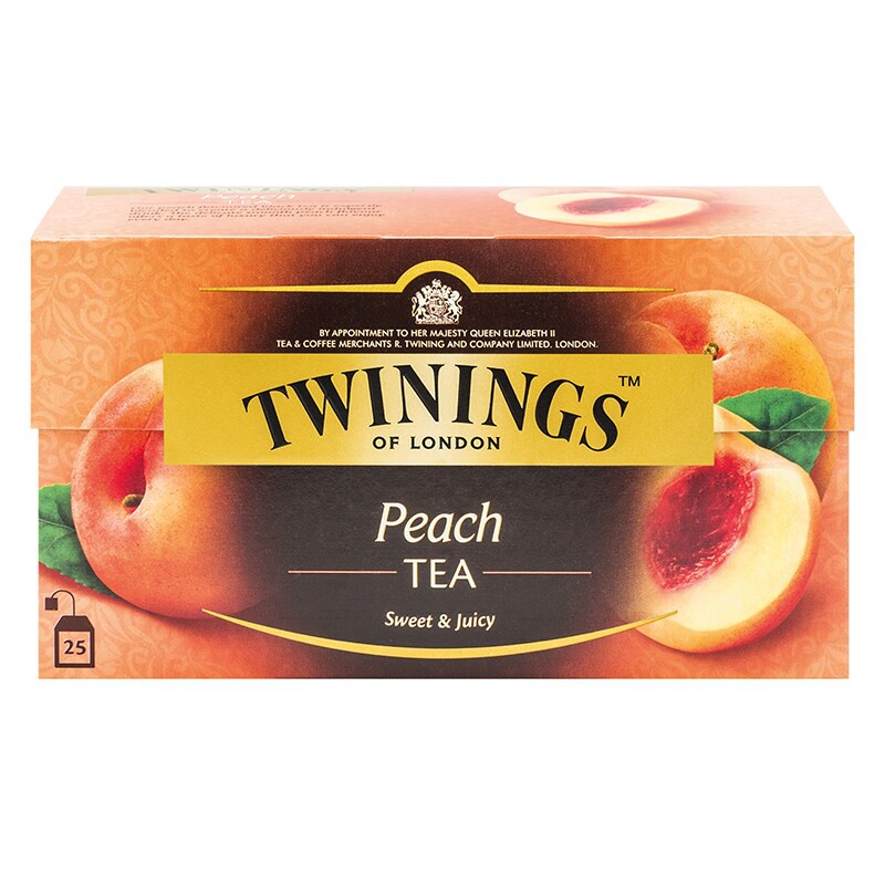 ทไวนิงส์ ชาแต่งกลิ่น รสพีช ชนิดซอง 2 กรัม  Twinings Peach Flavoured Tea 2 g
