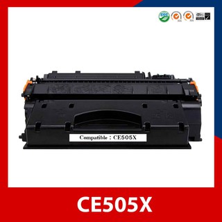 ตลับหมึกเทียบเท่า Toner HP CE505X For Printer HP 400 M401dn 425dn P2050 P2055d P2055dn P2055x