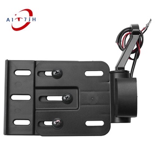 Telescopic Folding LED Light Side Mount License Plate Holder Black