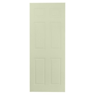 HDF DOOR W 6-PANEL 80X200CM ประตู HDF W 6 ฟัก 80x200 ซม. ประตูบานเปิด ประตูและวงกบ ประตูและหน้าต่าง HDF DOOR W 6-PANEL 8