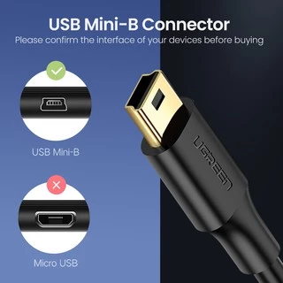 Ugreen สายชาร์จ USB ขนาดเล็ก เป็น USB สําหรับเครื่องเล่น MP3 MP4 DVR GPS กล้องดิจิทัล HDD Mini USB