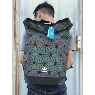 Don’t Miss! Adidas 3D Roll Top Backpack FACTORY OUTLET Y2018 กระเป๋าเป้ Unisex