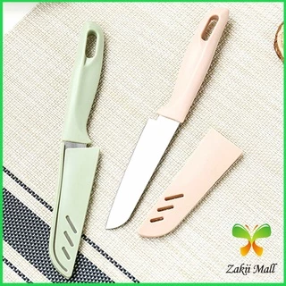 Zakii Mall มีด มีดปอกผลไม้ มีดเล็ก มีสแตนเลส มีดหั่น มีดทำครัว มีดพกพา มีดหลากสี Fruit Knife
