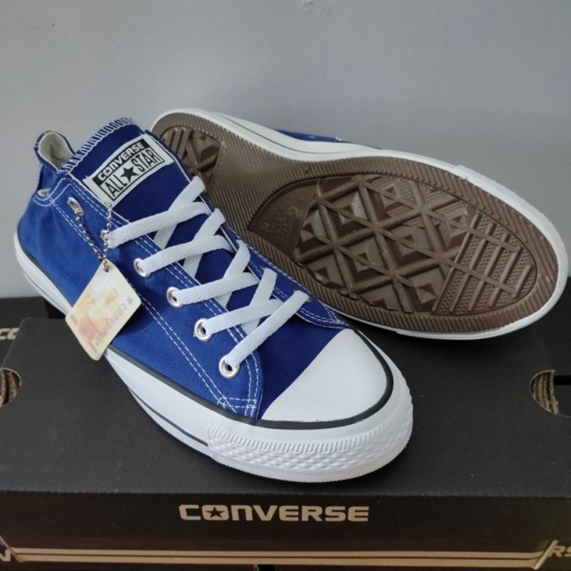 Converse all star %สีน้ำเงิน รองเท้าผ้าใบคอนเวิร์ส
