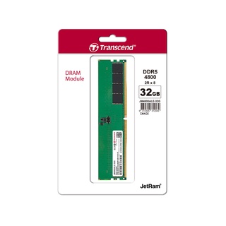 Transcend RAM-Memory DDR5-4800 Long-DIMM 32GB รับประกันตลอดอายุการใช้งาน-มีใบกำกับภาษี JM4800ALE-32G