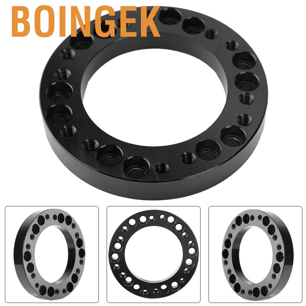 Boingek พวงมาลัย Hub Spacer 13 มม.พวงมาลัย Hub Boss Kit อะแดปเตอร์ Spacer สีดํา