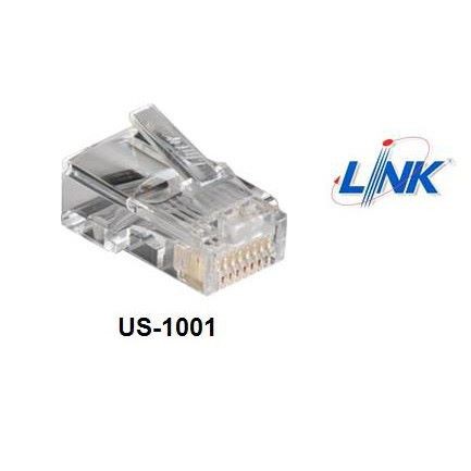LINK US-1001 Plug RJ45 CAT5  (10 หัว/Pack) ชุด Set 5 Pack (50 หัว) ** พร้อมส่ง ** - รูปที่ 2