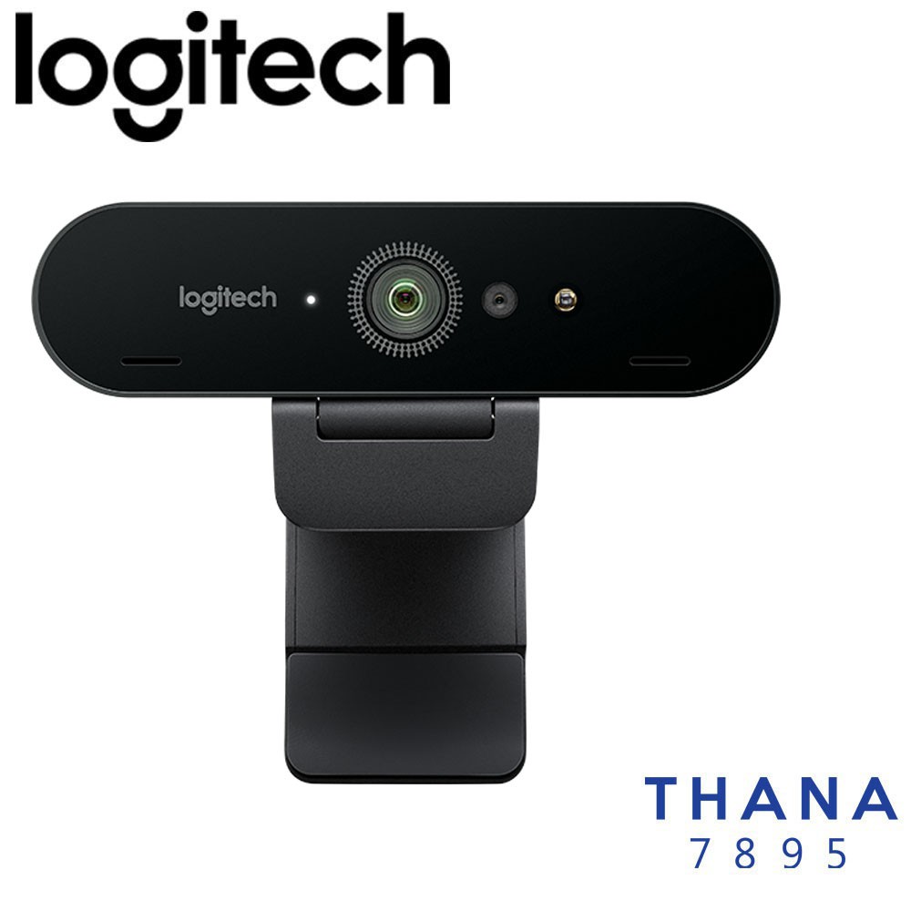 Logitech BRIO Webcam พร้อมด้วยวิดีโอ 4K Ultra HD และ RightLight 3 พร้อมด้วย HDR