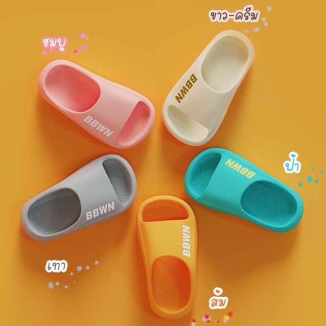 รองเท้าแตะเด็ก รุ่น117 รองเท้าแตะเด็กผู้หญิงเด็กผู้ชาย หนานุ่ม ใส่สบาย พื้นมีกันลื่น (พร้อมส่งในไทย)