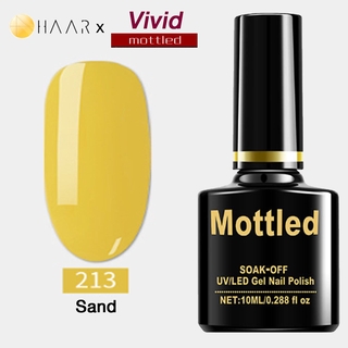 ยาทาเล็บ เจล Gel Nail Polish HAAR x Mottled Vivid Tone โทน วิวิด ชีวิตชีวา สดใส สี ม่วง ชมพู แดง ส้ม เหลือง เขียว จัด...