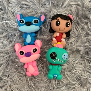 แม่เหล็กติดตู้เย็น ตัวติดตู้เย็น magnet lilo stich ติดตู้เย็น ดินปั้น แม็กเน็ต ตกแต่ง งานปั้นมือ งานปั้น สติช