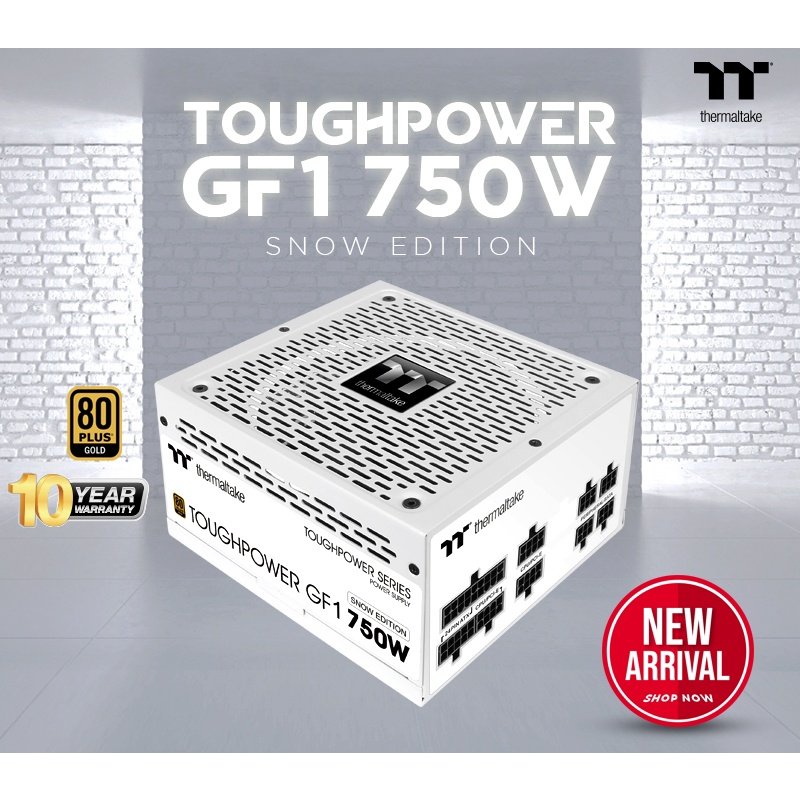 POWER SUPPLY (อุปกรณ์จ่ายไฟ) THERMALTAKE Toughpower GF1 750W Snow สีขาว (80 PLUS Gold) #8