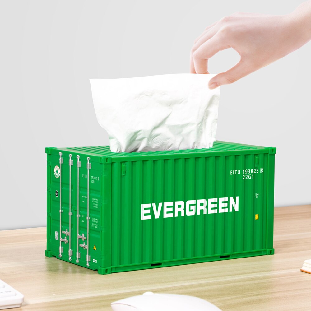 Shiing Container Model Tissue Boxes Deskto aer Holder Storage Nakin ...