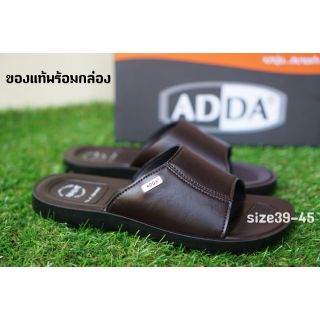 SIZE38-45 ADDA รองเท้าแตะผู้ชาย รุ่น7Q04-M สีน้ำตาล