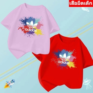 *K-2237-SHORT*3สี เสื้อยืดเด็ก  เสื้อแขนสั้นเด็กลายการ์ตูน