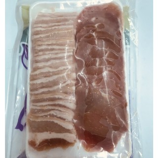 หมู 2in1(สามชั้น+สันคอ)สไลด์  -- ค่าส่ง99 ใส่โค้ดลด99.- คละสินค้าได้ค่ะ