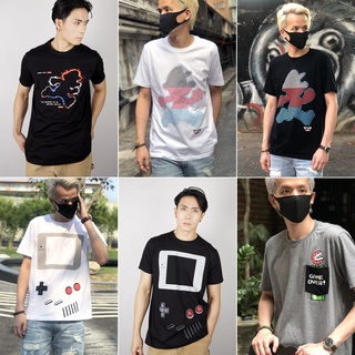 Unisex T-Shirt เสื้อยืดคอกลม แขนสั้น เสื้อยืดพิมพ์ลายเกม การ์ตูน ใส่ได้ทั้งผู้หญิง-ผู้ชาย