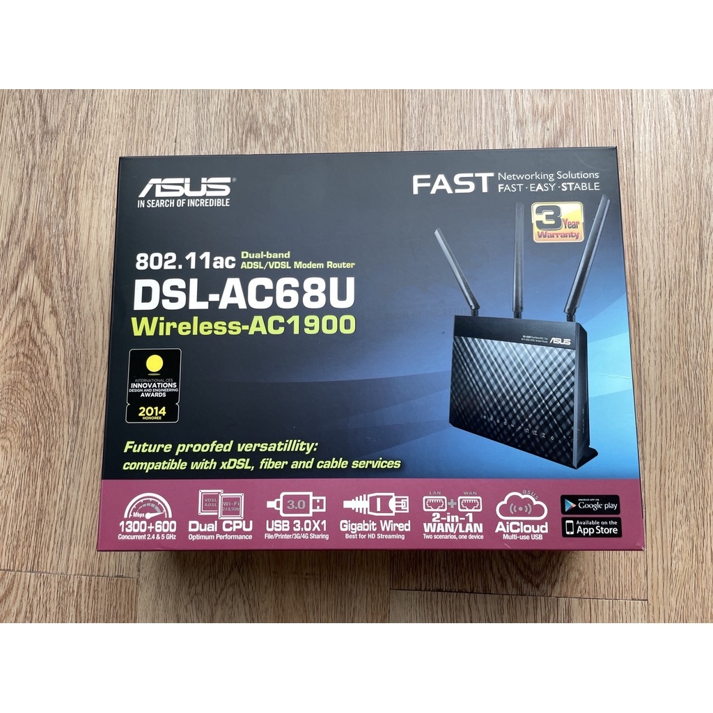 [ส่งต่อ] ASUS DSL-AC68U Wireless AC1900 Dual Band Gigabit