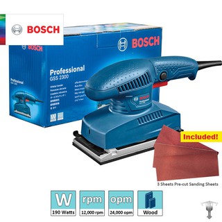 BOSCH เครื่องขัดกระดาษทรายแบบสั่น รุ่น GSS2300 (190W) รับประกัน 6 เดือน