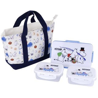 ชุดกล่องถนอมอาหารพร้อมกระเป๋าเก็บอุณหภูมิ ลายมูมิน Moomin food container box