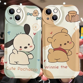 เคสโทรศัพท์มือถือ ลายการ์ตูน Winnie the Pooh Pacha Dog สําหรับ Apple Iphone 14 13promax 11 12 xr xs 7 8plus